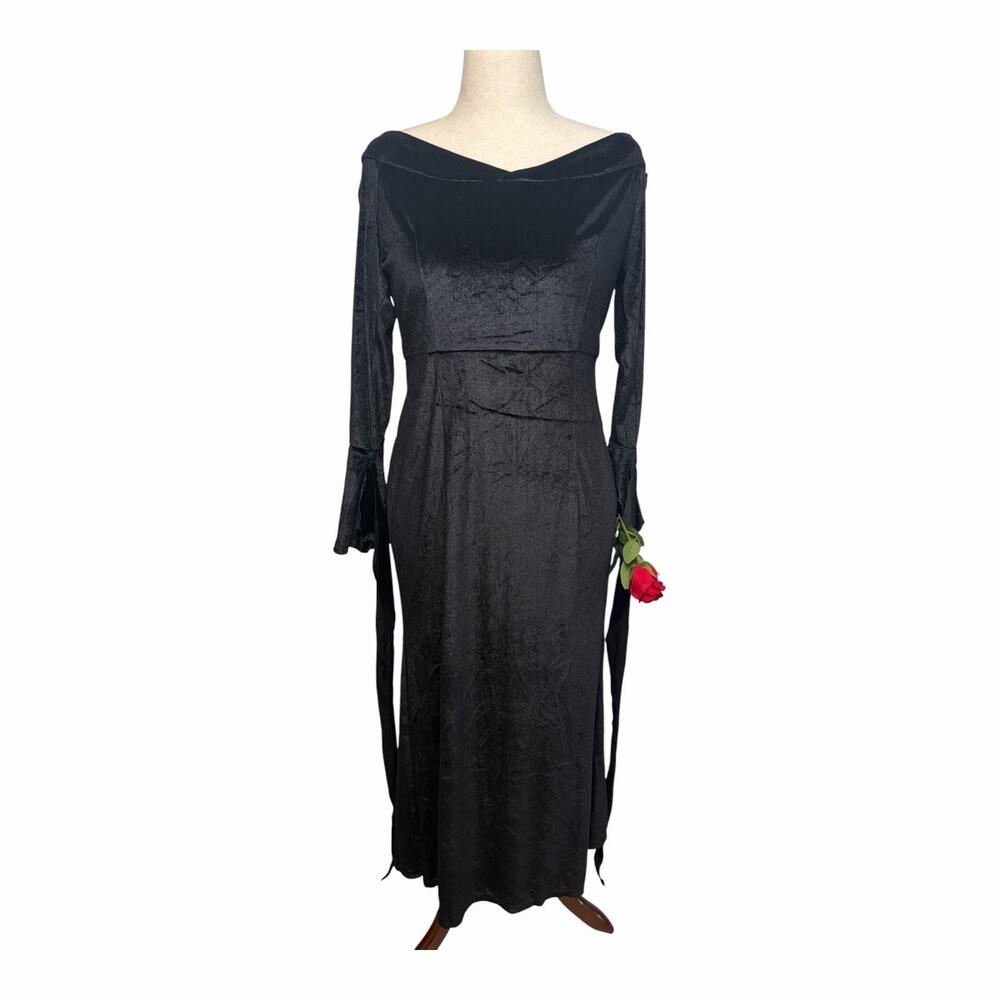 Miulruma Womens Gothic Black Dress Costume XL Rose Witch Vampire Halloween